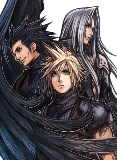 Zack Cloud, Cloud Sephiroth, Tifa Ff7 Remake, Final Fantasy Funny, Final Fantasy Cloud Strife, Tetsuya Nomura, Final Fantasy Cloud, Final Fantasy Collection, Kingdom Hearts Art