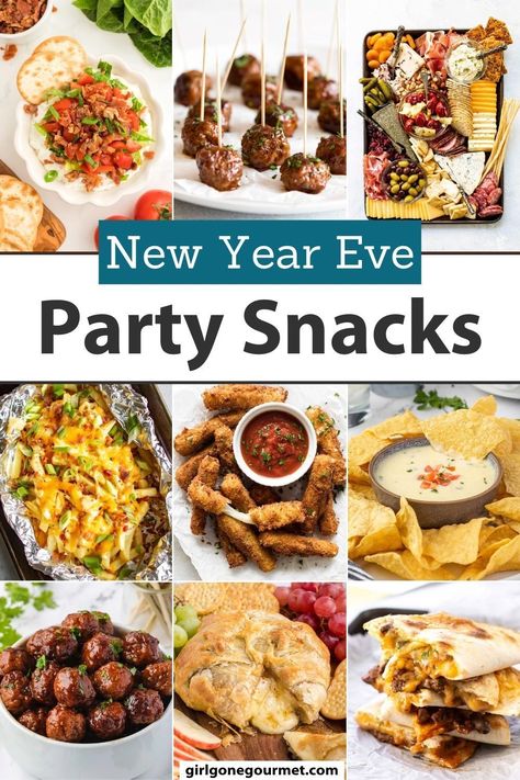 These New Year Eve Party Snacks include dips, sliders, finger foods, and more for a festive celebration. These easy recipes are perfect for any NYE party. Pop over to my site for all the best snack ideas! Nye Food Ideas Party Appetizers Kids, New Years Party Snacks Easy, Food Ideas For New Years Eve At Home, New Year’s Day Party Food, New Year’s Eve Family Party Food, Kid Friendly Nye Food, New Years Eve Finger Food Ideas For Kids, New Year’s Eve Kid Snacks, New Years Eve Celebration Ideas