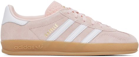 adidas Originals - Pink Gazelle Indoor Sneakers Pink Sambas, Pink Gazelle, Pink Gazelles, Buble Gum, Gum Brands, Casual Sneakers Women, Pink Adidas, Adidas Gazelle, Flat Sneakers