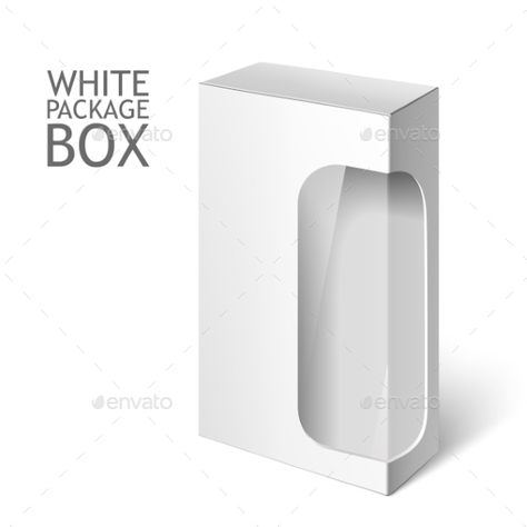 Cardboard Package Box. Set Of White Package Square For Software, DVD, Electronic Device, Medical and Cosmetic Products with Window Packaging Window Design, Window Packaging Design, Clear Box Packaging, Packaging With Window, Shipping Template, 3d Advertisement, White Box Packaging, Window Packaging, Window Wrap