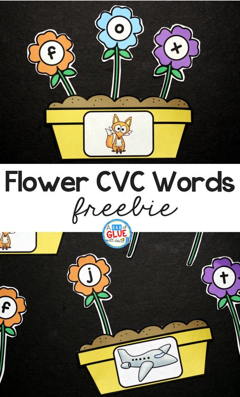 Spring is in the air and what better way to get your students in the mood than with this adorable Flowers CVC Word Building Freebie. This printable is the perfect addition to your literacy centers this spring. Your students will LOVE building cvc words - promise! #springprintables #freeliteracyprintables #CVCfreebies Cvc Craft, Cvc Word Activities Free Printable, Spring Lesson Plans, Spring Math Activities, Literacy Centres, Word Building Activities, Spring Lessons, Cvc Activities, Cvc Word Activities