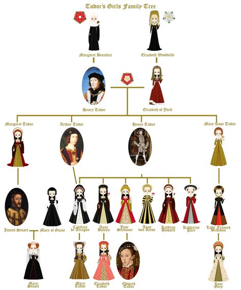 Henry Viii Family Tree, Tudor Queen, Margaret Beaufort, Elizabeth Queen, Royal Family Trees, Anne Of Cleves, Tudor Dynasty, Queen Of Scots, Tudor Era