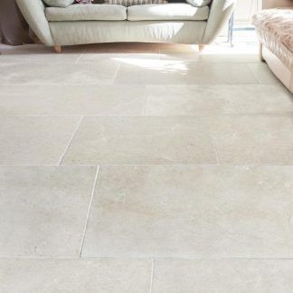 Cream Tile Floor, Limestone Bathroom Floor, Stone Floor Bathroom, Hall Tiles, Cream Tile, Stone Tile Flooring, Flagstone Flooring, Limestone Flooring, Stone Bathroom