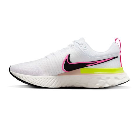 The Nike React Infinity Run Flyknit 2 continues to help keep you running. A refreshed upper uses Flywire technology that combines with Flyknit for support and breathability where you need it. The high foam heights provide soft responsiveness and long-lasting comfort. It's still one of Nike's most tested shoes, designed to help you feel the potential when your foot hits the pavement.... Soccer Backpack, Nike React Infinity Run Flyknit, Nike React Infinity Run, All Black Shoes, Nike Gold, Half Zip Jacket, Running Belt, Black Shoes Women, Nike React