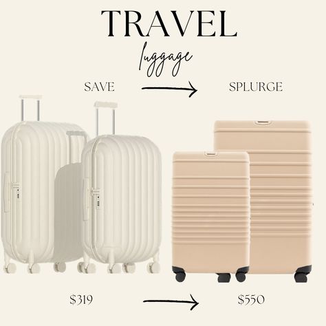 Aesthetic Luggage, Luggage Aesthetic, Save Or Splurge, Travel Savings, Cute Bags, Travel Luggage, Dream Life, Travel, Quick Saves