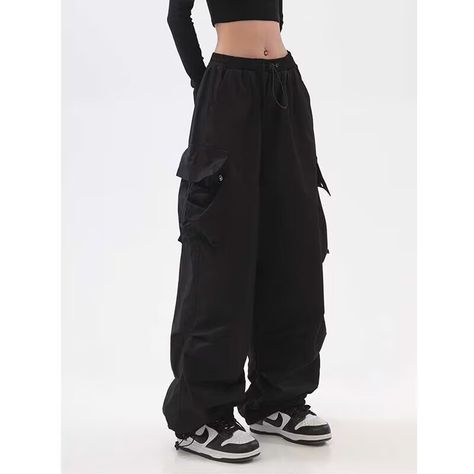 Cargo Pants Women Baggy, Celana Kargo, Loose Sweatpants, Casual Punk, Celana Fashion, Streetwear Spring, Sweatpants Women, Fall Streetwear, Oversized Pants