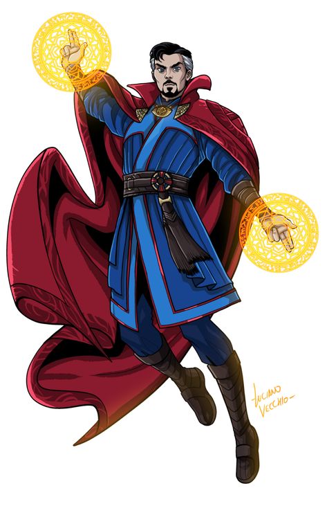 MCU DOCTOR STRANGE Multiverse Of Madness Style.... - LUCIANO VECCHIO Doctor Strange Drawing, Mystical Characters, Doctor Strange Comic, Doc Strange, Avengers Painting, Superhero Ideas, Doctor Strange Art, Marvel Character Design, Strange Art