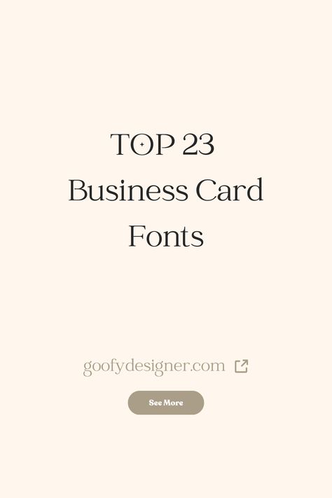 Find out the best fonts for business cards out there. Check out my article where you’ll find amazing font inspiration for fonts for business cards. #fonts #fontideas #fontinspiration #bestfonts #fontsforbusinesscards Fonts For Business Cards, Fonts For Business, Card Fonts, Business Card Fonts, Awesome Fonts, Business Fonts, Font Ideas, Best Fonts, Salon Business Cards