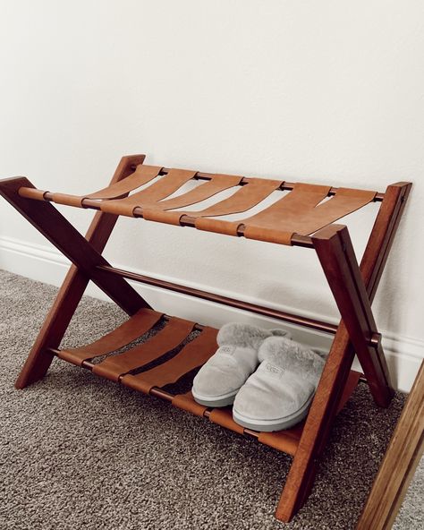 Shop Foldable Wood & Metal Luggage Rack … and other curated products on LTK, the easiest way to shop everything from your favorite creators. Metal Luggage, Suitcase Stand, Diy Luggage, Guest Room Design, Cottage Renovation, Cabin Interiors, Chip And Joanna Gaines, Wood Accessories, Wood Care