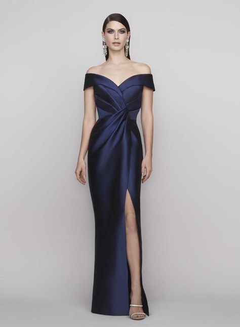 Frascara #4110. Silk Evening Dress, Plastic Dress, Draped Bodice, Full Length Skirts, Column Gown, Dress Cover, Adidas Samba, Bow Detail, Stunning Dresses