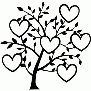 Coeurs Lukisan Pokok, Family Tree Designs, Family Tree Template, Tree Templates, 자수 디자인, Tree Silhouette, Cameo Projects, Silhouette Design Store, Cricut Creations