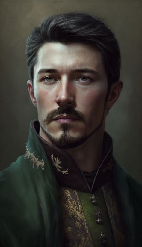 Dnd Character Portraits Male Human, D&d Portrait, Petyr Baelish Art, Dnd Royalty, Old Man Character Art, Older Man Art, Fantasy Noble, Npc Dnd, Dnd Portraits