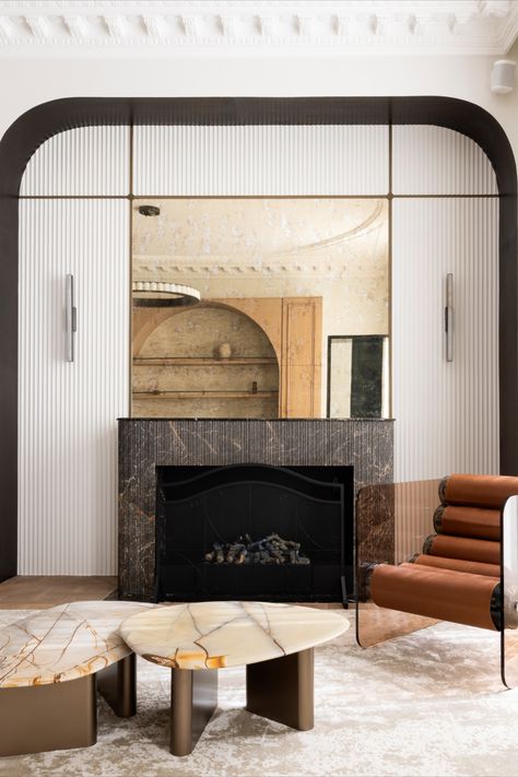 Discover our Chapon II apartment Apartment Fireplace, Paris Holiday, Salon Suites, Apartment In Paris, Norm Architects, Parisian Apartment, Hedi Slimane, Luxury Rentals, Paris Apartments