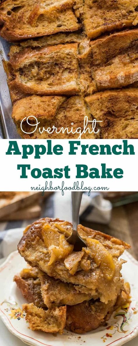 Overnight Apple French Toast, Apple French Toast Bake, Apple French Toast Casserole, Apple French Toast, French Toast Bake Recipe, French Toast Casserole Overnight, Ideas For Breakfast, Overnight French Toast, Breakfast Party