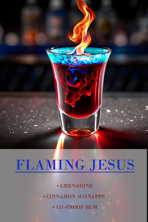 Flaming Shots Recipe, Unique Mixed Drinks, Bartending Drinks Recipes, Pirate Drinks Alcohol, Strong Cocktail Recipes, Cool Drink Ideas, Sweet Drinks Alcohol, Pirate Cocktails, Cocktail Decoration Ideas