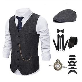 Great Gatsby| Variety of selections that fits every man Ballroom Guy Outfit, Great Gatsby Guy Outfit, Art Deco Clothing Men, 1920s Guy Outfit, 1920 Party Outfit Men, 1920s Party Outfit Men, Gatsby Style Mens, Gatsby Outfit For Men, Great Gatsby Party Outfit For Men