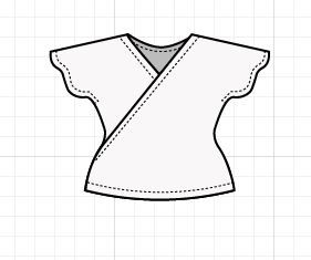 Wrap Shirt Sewing Pattern, Women's Tank Top Pattern Free Sewing, Easy Blouse Patterns To Sew Free, Easy Shirt Patterns For Women, Printable Sewing Patterns Free, Free Sewing Patterns Tops, Wrap Shirt Pattern, Free Sewing Patterns For Women Tops, Tessuti Patterns