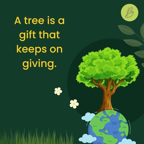 Save Trees Poster With Slogan, Slogans On Trees, Slogans On Save Trees, Tree Planting Quotes, Go Green Slogans, Tree Slogan, Slogan Writing, English Slogans, Importance Of Trees