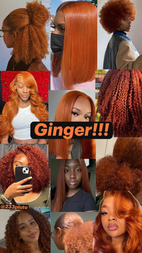 #Ginger #BlackGirls #BlackAndGinger #Hair Adore Hair Dye, Ginger Hair Dyed, Parting Hair, Dyed Curly Hair, Short Box Braids Hairstyles, Hair Tint, Quick Natural Hair Styles, Ginger Hair Color, Dyed Hair Inspiration