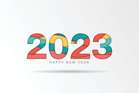 2023 Number Design, Crush Kita, Che Guevara Photos, 2023 Vector, Background 2023, Numbers Design, Number Design, 2023 Vision, Paper Cut