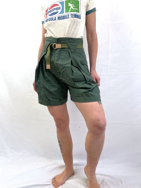 Green shorts outfit