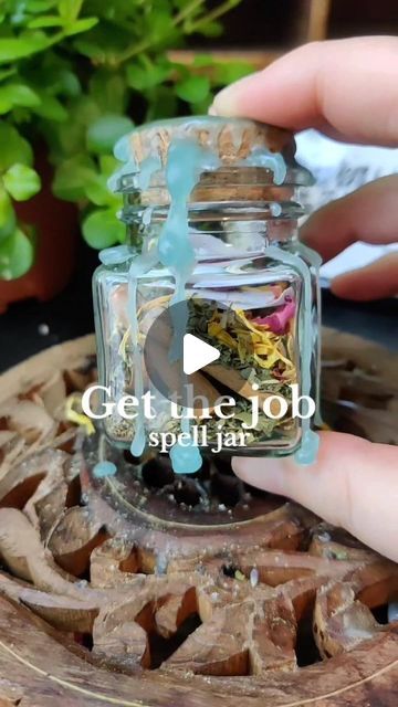 Raven 🌿✨ | Witchcraft Coach on Instagram: "Get the job! ✨🌿💼  Take this spell jar with you to job interviews to get the job you want! 🥳✨  #spelljar #spellwork #spelljartutorial #magicalherbs #witch #witchcraft #witches #magic #herbs #herb #spellwork #spell #greenwitch #witchcraft101 #babywitch #witchtip #witchtok #vvitchtok #witchesofinstagram🔮🌙 #witchesoftiktok🔮🌙 #beginnerwitch101 #beginnerwitch" Spells To Help Someone Get A Job, Get A Job Spell Jar, Spell To Help Someone Get A Job, Academic Success Spell Jar, Get The Job Spell, Spell To Get A Job, Job Spell, Easy Spells, Magic Herbs