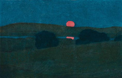 August Moon, 동화 삽화, Art Curriculum, Woodblock Print, American Artists, 그림 그리기, Abstract Landscape, American Art, Yorkie