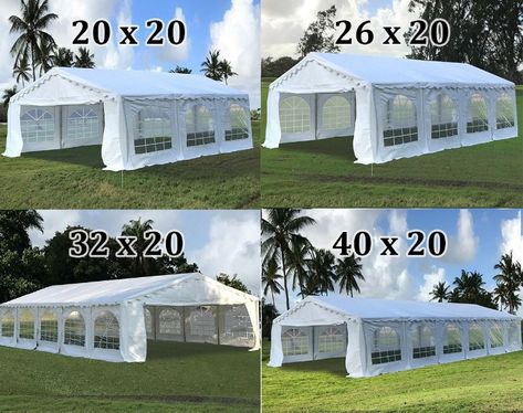 Budget Party Tents have arrived! Save money on your next event with low prices and Free Shipping! Wedding Tents Backyard, Outdoor Tents For Parties, Tent Wedding Ideas Backyard, Party Tents Backyard, Outdoor Event Tent, Decorating Tents For Parties, Event Tents Outdoor, Decorating Party Tent, Tents For Events