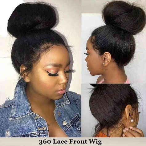 Full Lace Wig Glueless, Full Lace Front Wigs, Real Hair Wigs, 360 Lace Wig, Human Hair Lace Wigs, Frontal Wig, Straight Human Hair, Brazilian Human Hair, Black Natural Hairstyles