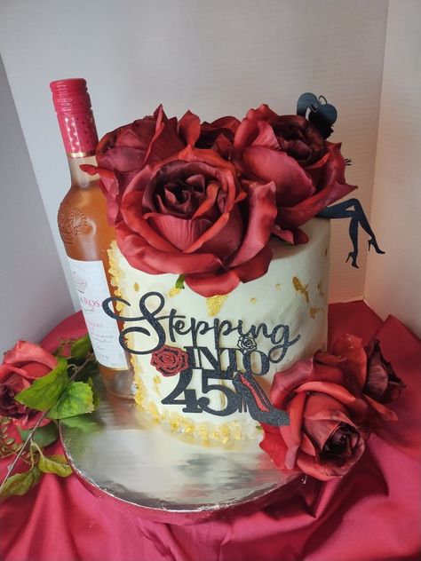 45th Birthday cake Cake 45 Birthday Woman, 45 Birthday Cake Women, 43 Birthday For Women, 45 Birthday Ideas For Women, 45th Birthday Ideas For Women, 45th Birthday Cake, 42nd Birthday, Cupcake Birthday Cake, 45th Birthday