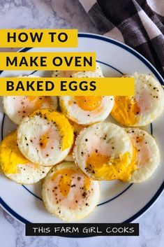 Oven Baked Eggs, Egg Recipes For Dinner, Baked Eggs Recipe, Easy Egg Recipes, Whoopie Pie, Breakfast Meals, Healthy Eggs, Egg Dishes, Clam Recipes