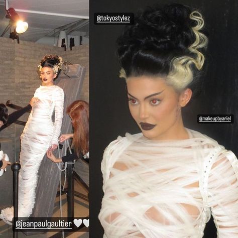 Kylie🍸 on Instagram: "bastidores do ensaio lindíssimo do frankenstein . backstage of frankenstein's beautiful rehearsal (kylie via storys)" Female Frankenstein Costume, Frankenstein Wife, Frankenstein Costume, Halloween Frankenstein, Frankenstein Halloween, Frankenstein, Mario, Dreadlocks, Saree