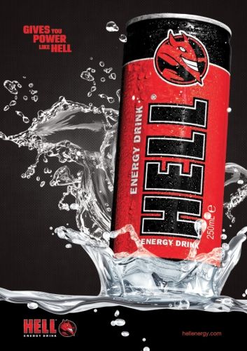 Hell Energy Drink, Energy Drink Poster, Hell Energy, Neon Cyberpunk, Attitude Quotes For Boys, Drinks Logo, A2 Poster, Energy Drink, Attitude Quotes