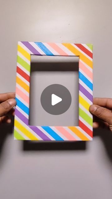 arif arts on Instagram: "Beautiful paper photo frame craft #reels #réel #insta #instagram #viral #papercraft #paper #homeart #idea #beautiful #art #artist #artworld #artwork #handmade #decor #decoration #photo #frame #colour" Photo Frame Ideas Handmade Paper, Paper Picture Frames Diy, Wooden Photo Frame Ideas, Photo Frame Craft Ideas, Photo Frame Ideas Handmade, Paper Photo Frame Diy, Homemade Photo Frames, Diy Photo Frame Cardboard, Photo Frame Craft