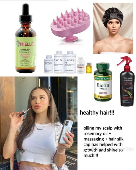 Growing Hair Tips, Hair Strengthening Oil, Mielle Organics, Healthy Hair Routine, Growing Hair, Hair Growing Tips, Rosemary Mint, Diy Hair Care, Body Care Routine