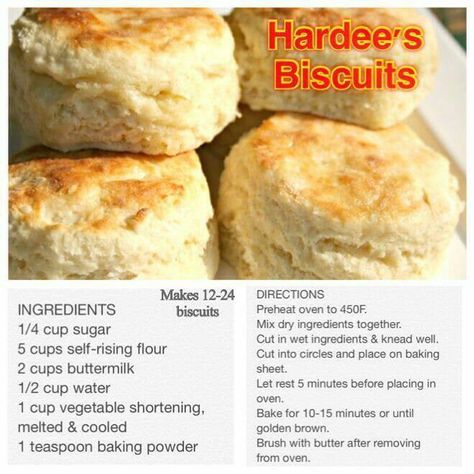 Hardee's biscuits Buttermilk Biscuits Hardees, Homemade Biscuits Recipe Without Buttermilk, Copycat Hardees Biscuits, Hardees Biscuit Recipe Copycat, Homemade Biscuits Without Buttermilk, Biscuits Without Butter, Hardees Biscuit Recipe, Simple Biscuits, Copy Cats