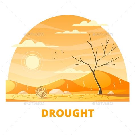 Drought Desert Cartoon Composition #Ad #Desert, #Sponsored, #Drought, #Composition, #Cartoon Drought Drawing, Drought Illustration, Resilience Drawing, Desert Cartoon, Cartoon Composition, Earth Drawings, Ozone Layer, Notebook Art, Water Drawing