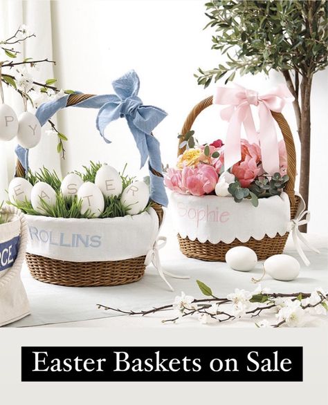 Homemade easter baskets