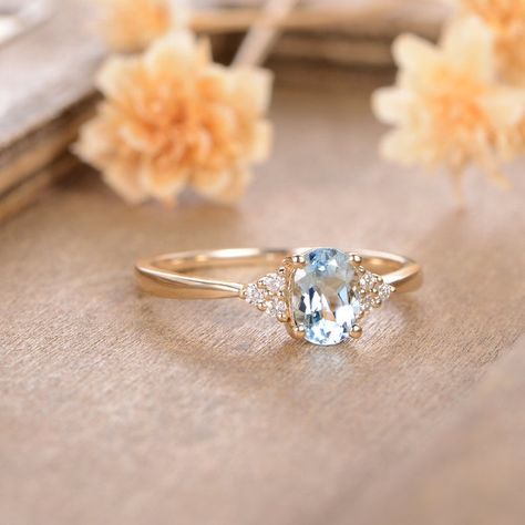 Sapphire Aquamarine Ring, Aquamarine And Gold Engagement Ring, Aquamarine Vintage Engagement Ring, Rose Gold Aquamarine Engagement Ring, Simple Aquamarine Engagement Ring, Aquamarine Rings Engagement, Diamond And Aquamarine Engagement Ring, Aquamarine And Diamond Ring, Aqua Marine Engagement Ring