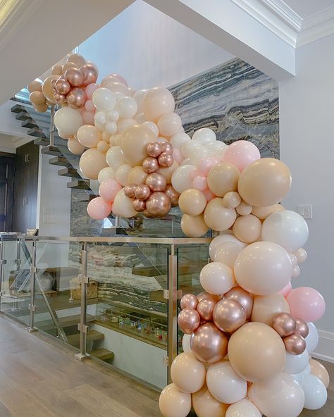 Simply beautiful! 🎈 This soft-colored balloon garland decorates the stairs with a gentle, pretty touch that catches your eye. Explore more magical party ideas! ✨ Visit our website – link in bio! 👆Subscribe and get 20% OFF on your first order! . . . #torontoballoons #gtaballoons #gtaballoonsdelivery #kleinburgballoons #mississaugaballoons #northyorkballoons #mississaugamoms #torontomoms #richmondhillmoms #balloonbunches #balloongarland #organicballoons #globosorganicos #guirnaldadeglobos #gu... Magical Party, White Balloons, Website Link, Balloon Garland, Simply Beautiful, First Order, Link In Bio, Party Ideas, Balloons