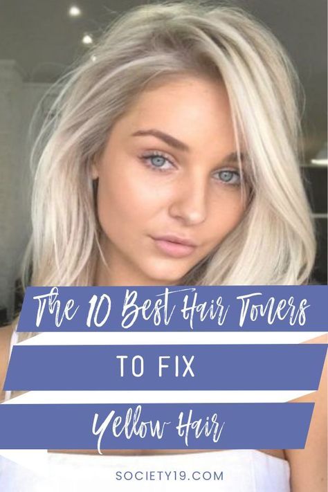 The 10 Best Hair Toners to Fix Yellow Hair Best Hair Toners, Best Toners For Bleached Hair, How To Tone Yellow Blonde Hair, Shimmering Lights Toner, Fixing Yellow Blonde Hair, Cool Blonde Toner Formulas, Get Brassy Tones Out Of Hair, Blue Toner For Blonde Hair, Toning Yellow Blonde Hair