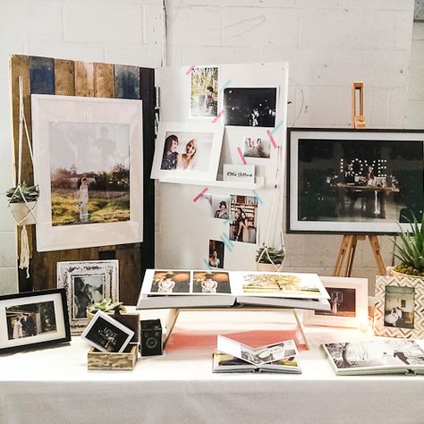 Photography Vendor Booth Ideas Display Craft Fairs, Photographer Wedding Fair Stand, Wedding Fair Photography Stand, Photographer Vendor Booth Display Ideas, Wedding Fair Stand, Photographer Expo Booth, Photographer Booth Display, Vender Booth Ideas, Wedding Vendors Booth