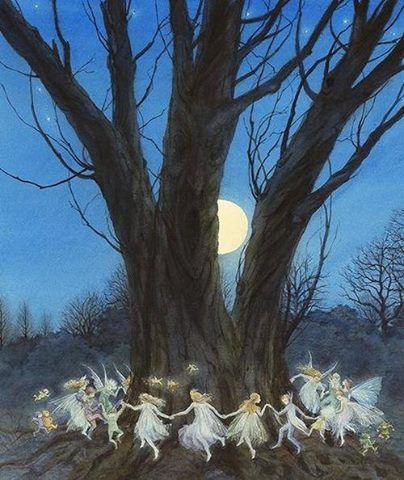 Dancing fairies in the moonlight... Fairy People, Konst Designs, 동화 삽화, Fairies Dancing, Fairies Elves, Fairy Magic, Fairytale Art, Fairy Angel, 판타지 아트