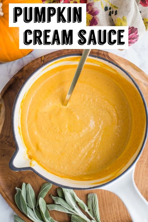 Pumpkin Gnocchi Sauce, Pumpkin Cream Sauce, Pumpkin Pasta Sauce Recipe, Squash Pasta Sauce, Sweet Potato Sauce, Kale Vegetable, Butternut Squash Pasta Sauce, Pumpkin Pasta Sauce, Pumpkin Gnocchi