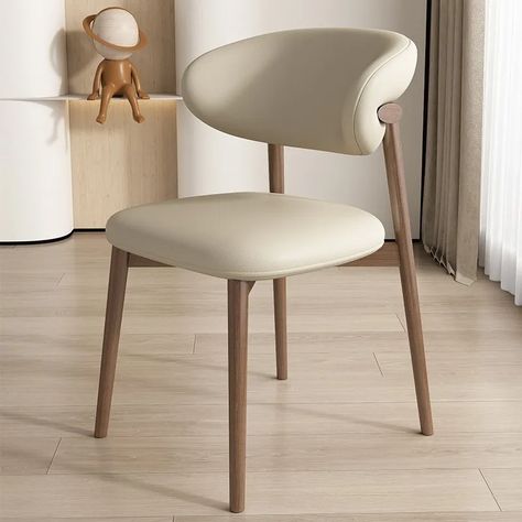 39.91US $ 50% OFF|Nordic Modern Minimalist Solid Wood Dining Chairs Home Chairs Book Tables And Chairs, Light Luxury Designer Backrest Chairs Home| |   - AliExpress Japandi Dining Chairs, Japandi Chairs, Japandi Chair, Dining Minimalist, Japandi Dining, Red Dining Chairs, Simple Cafe, Simple Dining Chairs, Simple Chair