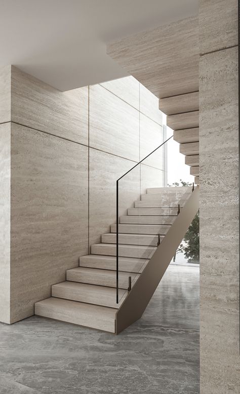 Design Under Stairs, Modern Stair Railing, Staircase Designs, Staircase Design Modern, Stairs Design Interior, Stairs In Living Room, Staircase Handrail, House Staircase, تصميم داخلي فاخر