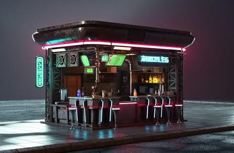 Cyberpunk Ramen Shop, Cyberpunk Grocery Store, Cyberpunk Food Stall, Cyberpunk Kitchen, Cyberpunk Restaurant, Cyberpunk Market, Cyberpunk Food, Cyberpunk Cafe, Japanese Ramen Shop