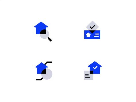 Real Estate Icon Motions P2 Real Estate Icons, Home Icon, Icon Illustration, Global Community, Icon Design, Creative Professional, Branding Design, Motion, How To Memorize Things