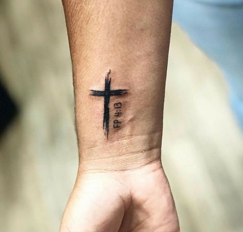 Men Tattoo Ideas Cross, Cross Rib Tattoo Men, Cross Wrist Tattoo Men, Small Arm Tattoos For Guys Men Simple, Cross Tattoo For Men Forearm, Small Arm Tattoos For Guys Forearm, Simple Cross Tattoo For Men, Small Tattoos For Black Men, Small Cross Tattoo For Men