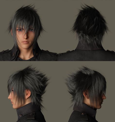 Noctis Lucis Caelum, Hairstyle Names, Funny Reaction, Fantasy Hair, Athletic Hairstyles, Final Fantasy Xv, New Hairstyle, 짧은 머리, Square Enix